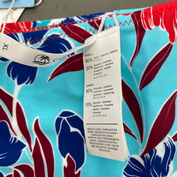 Cupshe Blue & Red Floral Print Bikini Bottoms XL - Picture 4 of 7